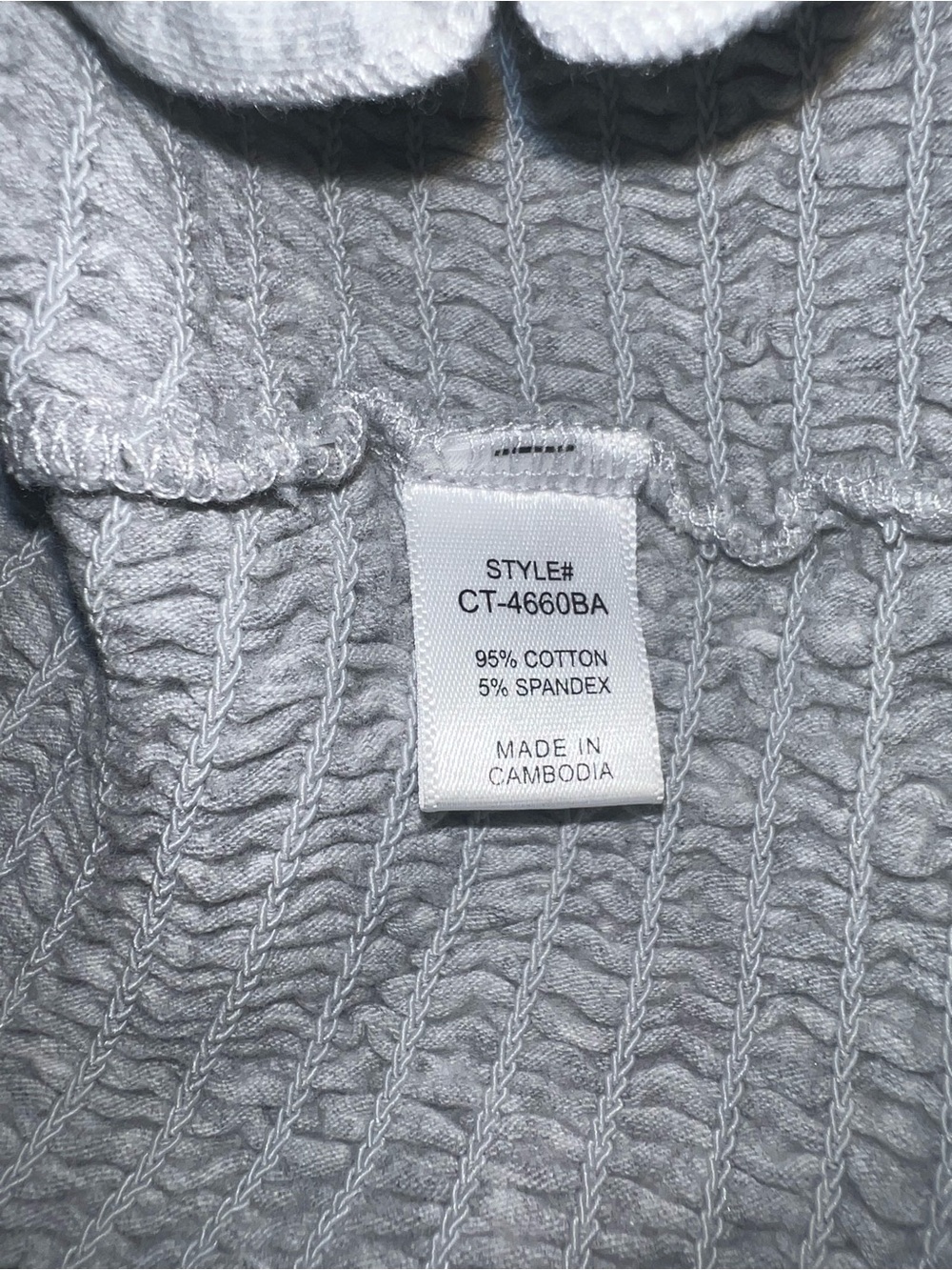 Grey Ribbed Tube Top - Picture 4 of 4